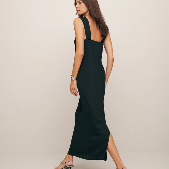 Reformation Black Square-Neck Maxi Dress - Picture 2 of 2